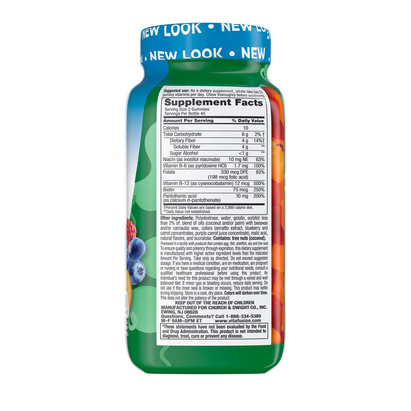[Australia] - Vitafusion Fiber Well Fit Gummies Supplement, 90 Count (Packaging May Vary) 