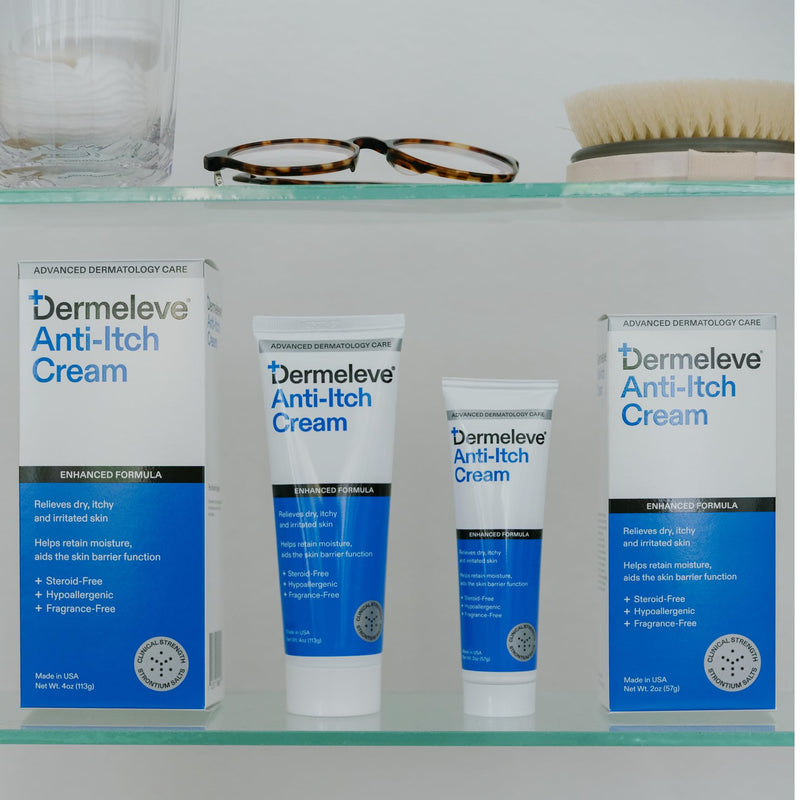 [Australia] - Dermeleve Steroid Free Anti-Itch Cream | Extra Strength for Psoriasis, Seborrheic Dermatitis, Viral Rash, Bug Bites, Allergy, Chronic Hives, Neuropathy (Nerve) | Full Body Itch Relief | 2 oz (1 Pack) 1 Pack 