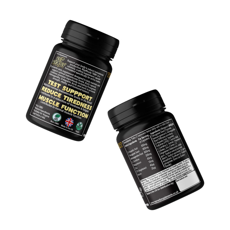 T888+ Advanced Testosterone Support for Men 120 Capsules Ashwagandha, Fenugreek, D-Aspartic Acid, L-Carnitine, Magnesium, Zinc, Vitamin D3, Boron - Natural Male Vitality & Performance Formula