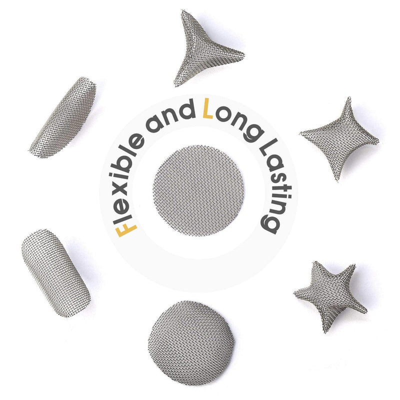 [Australia] - 200 PCS 3/4 Inch Stainless Steel Pipe Screens, 3/4 Inch Metal Pipe Screen with Metal Box 