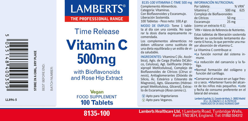 LAMBERTS TIME RELEASE 500MG 100
