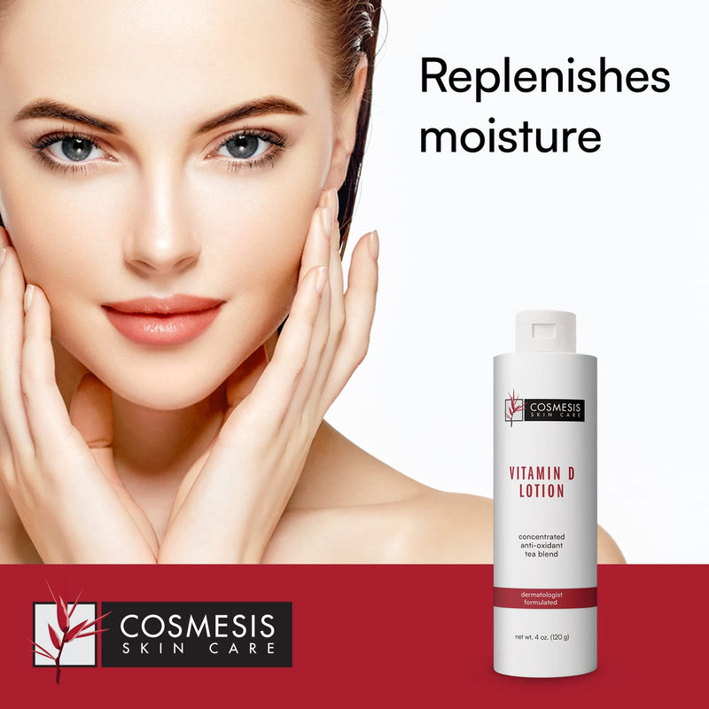 Vitamin D Lotion, Ultra-Moisturizing for Dry Skin, 4 oz, Cosmesis | Helps minimize the look of rough patches and restore a natural-looking, smooth appearance.