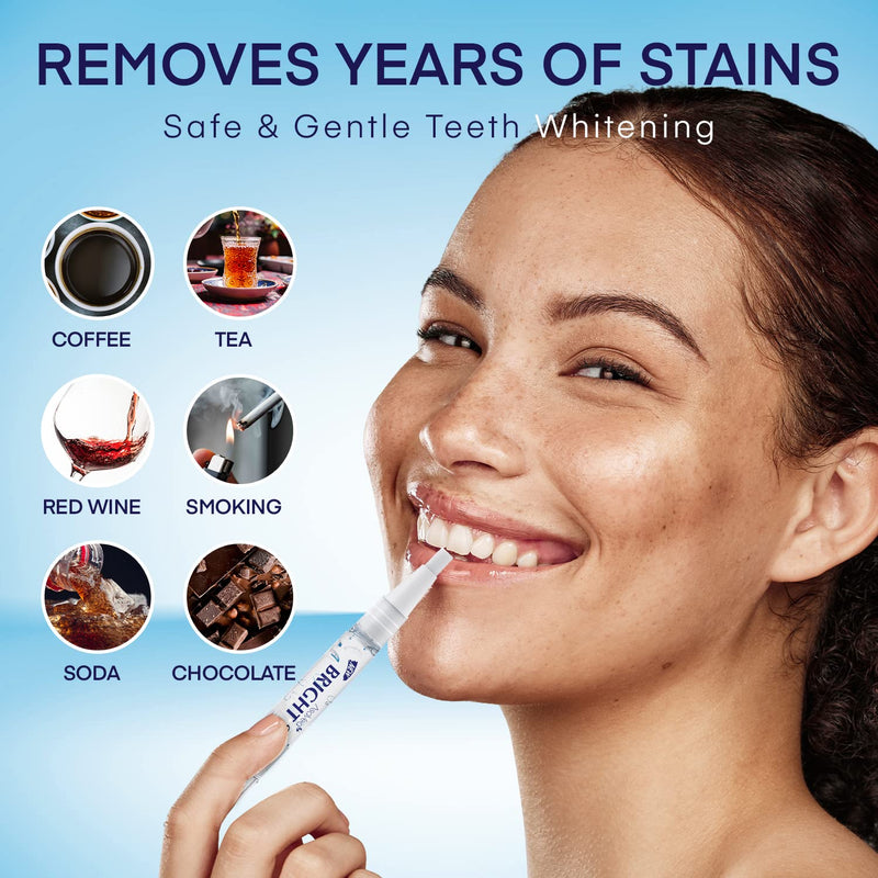 [Australia] - Teeth Whitening Pen (4 Pens) for Teeth Whitening, 40+ Uses, Effective, Painless, No Sensitivity, Travel-Friendly, Beautiful White Smile, Mint Flavor 