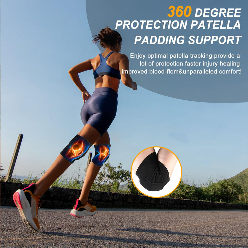 [Australia] - Volleyball Knee Pads for Dancers, Soft Breathable Knee Pads for Men Women Kids Knees Protective, Knee Brace for Volleyball Football Dance Yoga Tennis Running Cycling Workout Climbing Black Medium 