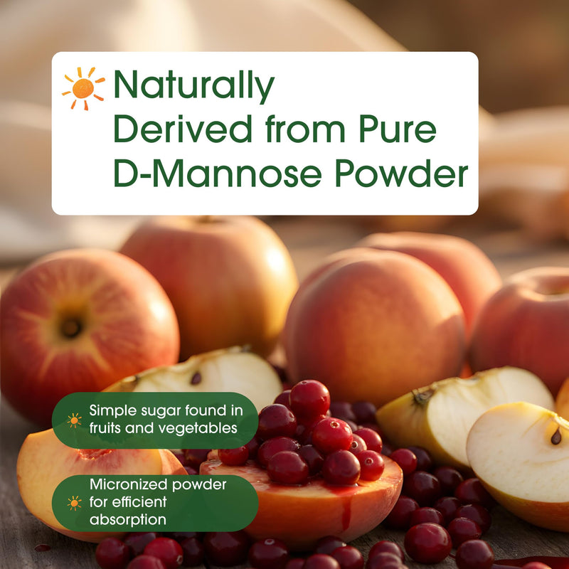 NatureBell D-Mannose Powder - 12oz - High Potency 2g Per Scoop - Fast Acting Support for Healthy Urinary Function & Bladder Wellness* - Pure, Filler-Free Non-GMO Powder