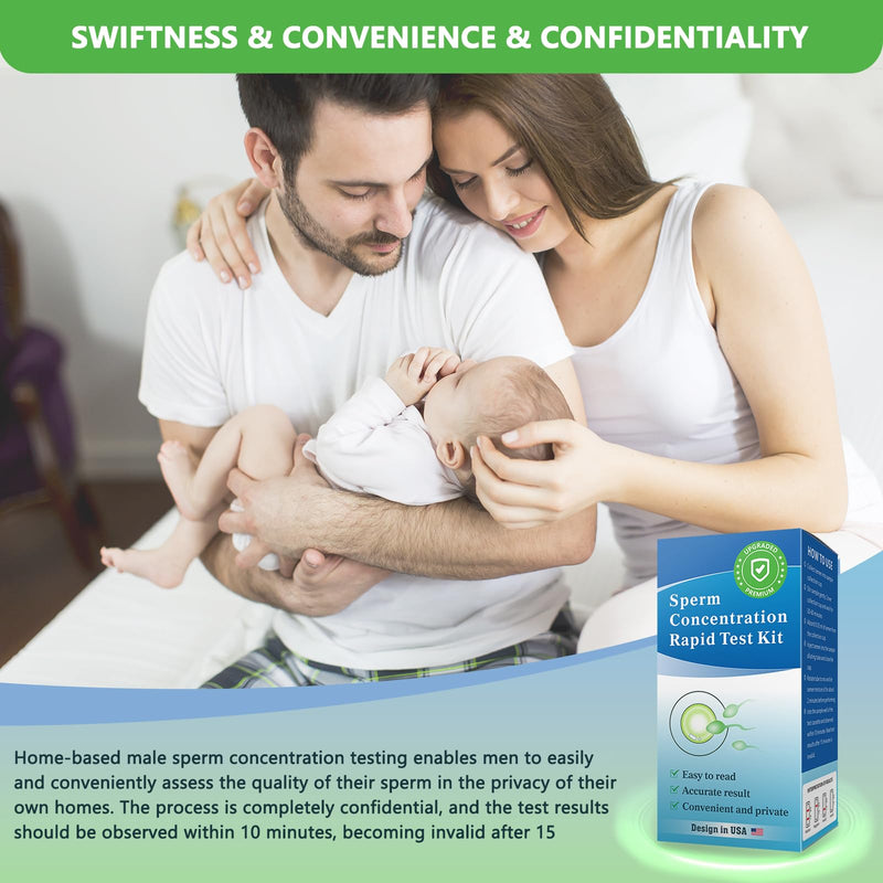 Fertility Home Test Kit for Men-Trak Plus Male Fertility Testing System- Shows Normal or Low Sperm Count- Easy to Read Results-Convenient, Accurate, Private 1 Count of 1