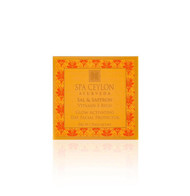 SPA CEYLON Sal and Saffron Vitamin E Enriched Glow Activating Day Facial Protector | Hydrating Sunblock Skin Nourishment