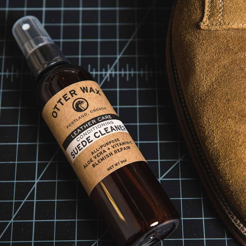 [Australia] - Otter Wax Suede and Nubuck Leather Cleaner | 5oz | All-Natural | Color Safe | All-Purpose Blemish Removal and Surface Conditioner 