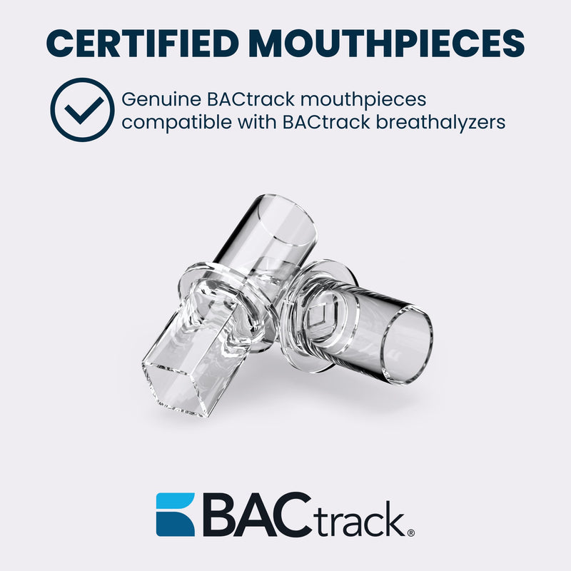BACtrack Go & Keychain Breathalyzer Mouthpieces | 20ct | Individually Wrapped | Food-Grade | BAC Alcohol Tester Replacement Tips 20 Count (Pack of 1)