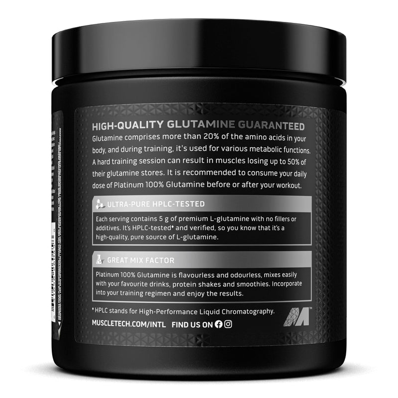 [Australia] - MuscleTech Platinum 100% Glutamine Unflavored 300g EU (RB) 