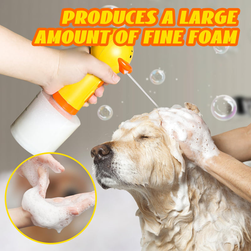 Dog Shampoo Frother,Pet Bath Brush - Deep Cleaning Foam Machine with 350ml Capacity, Dog Soap Dispenser and Shampoo Sprayer, 1200mAh Ultra Long Standby - PawsPlanet Australia