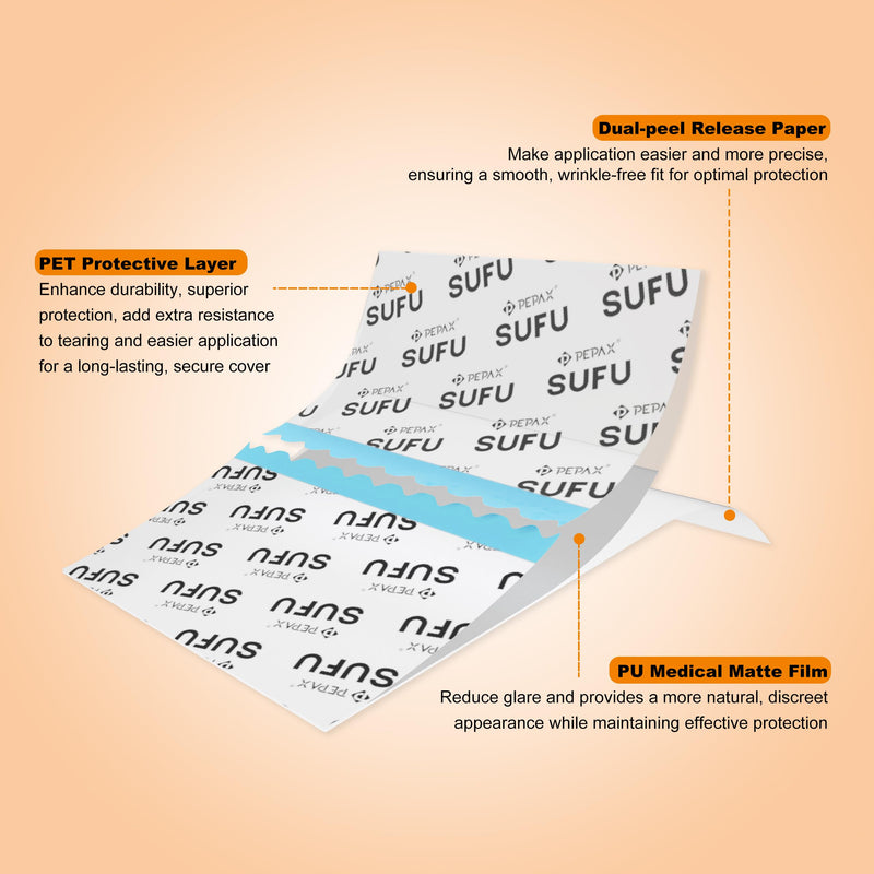 Tattoo Aftercare Film Roll 15 cm x 10 m - Waterproof Second Skin Protection Bandage, Breathable Flexible Transparent PU Film for Professional Tattoo Artists and Home Use 15cm*10m
