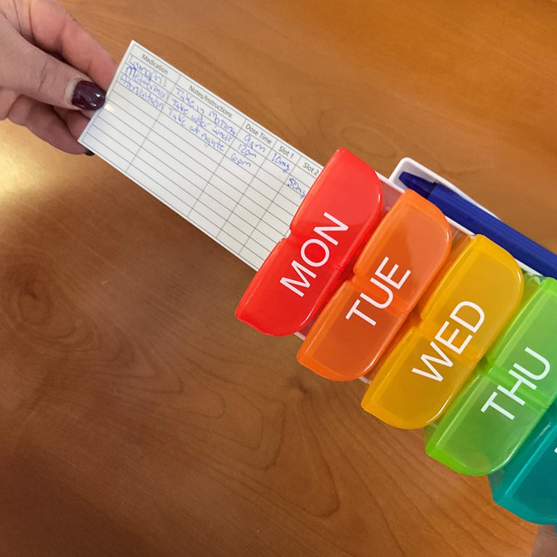e-Pill 7 Day Weekly Pill Organizer – 6 Times a Day Medicine & Vitamin Box with 6 Alarm Reminders Timer