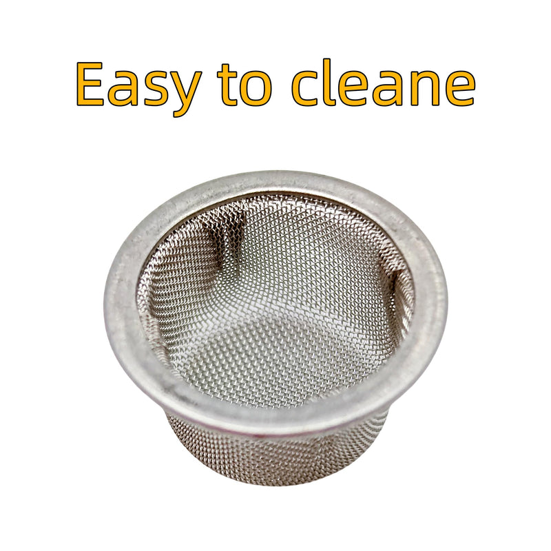 [Australia] - 50pcs Pipe Screens 1/2 Inch Premium 304 Stainless Steel, 0.5" Pipe Screen Filters with Metal Storage Box 0.5 Inch (Pack of 50) 