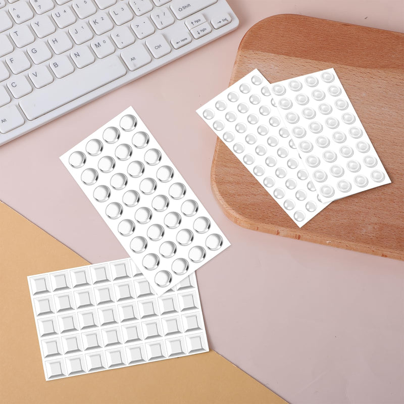 [Australia] - Pack of 204 Bump Dots for the visually impaired, self-adhesive Braille stickers made of silicone, various designs, Bump Dots for blind people with visual impairment, tactile stickers in different sizes for Seni 