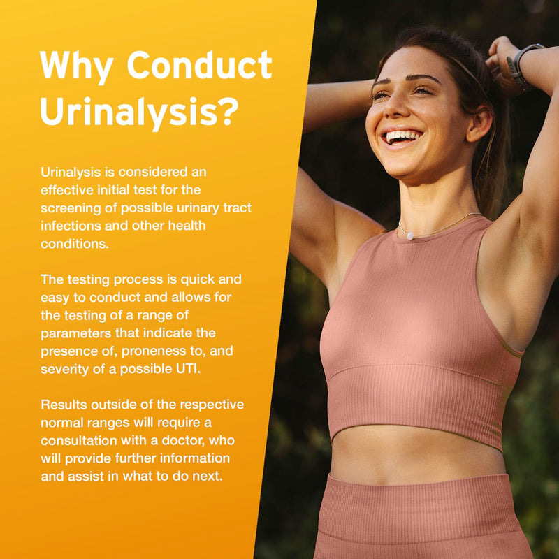 [Australia] - 100 x AYDMED 9-in-1 UTI Test Strips | 9 Parameter Urine Test Strips for Leukocytes, Nitrite, Specific Gravity, pH, Protein, Urobilinogen, Bilirubin, Ketone & Ascorbic Acid | FSA & HSA Eligible 