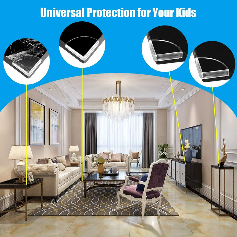 [Australia] - [36 Pack] Slim Clear Edge Bumpers, Tomorotec Corner Protectors Edge Guards Corner Cushion for Baby Safety for Furniture, Slim Table, Windows, Bed and etc 