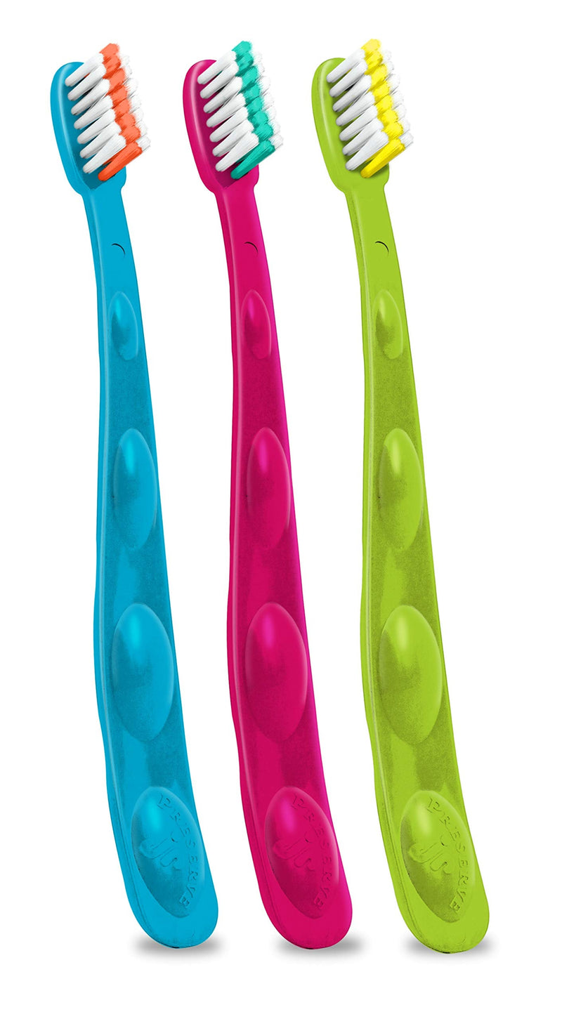 [Australia] - Preserve Kids Toothbrush, Soft Bristles, (Pack of 6) 