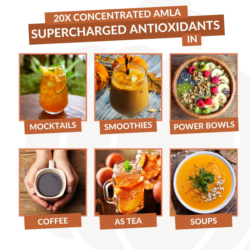 [Australia] - Amla Powder Superfood Supplement with Pumpkin Spice, 20x Ultra Concentrated Amla, Made with Cinnamon, Ginger, Nutmeg, Cloves, Allspice, Cardamom, Indian Gooseberries, Pumpkin Spice, 30 Servings Pumpkin Spice | 30 Servings 