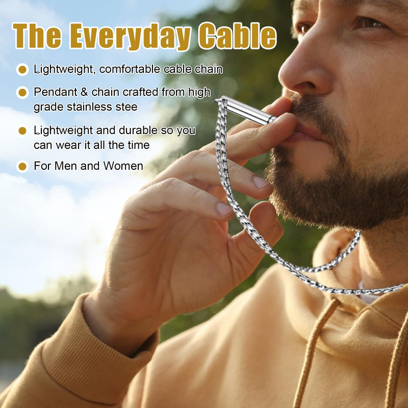 [Australia] - DMNQ Smoking Cessation Aids Smoking Cessation Chain Hoki Necklace Against Anxiety Smoke Free Aids Breathing Chain Smoking Cessation Quit Smoking Chain Gifts for Men and Women 