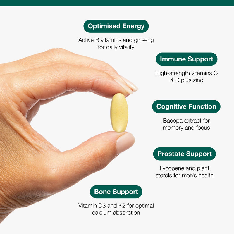 Metagenics Multi Essentials for Men 50+ - High Strength Blend of Key Nutrients - 60 Capsules