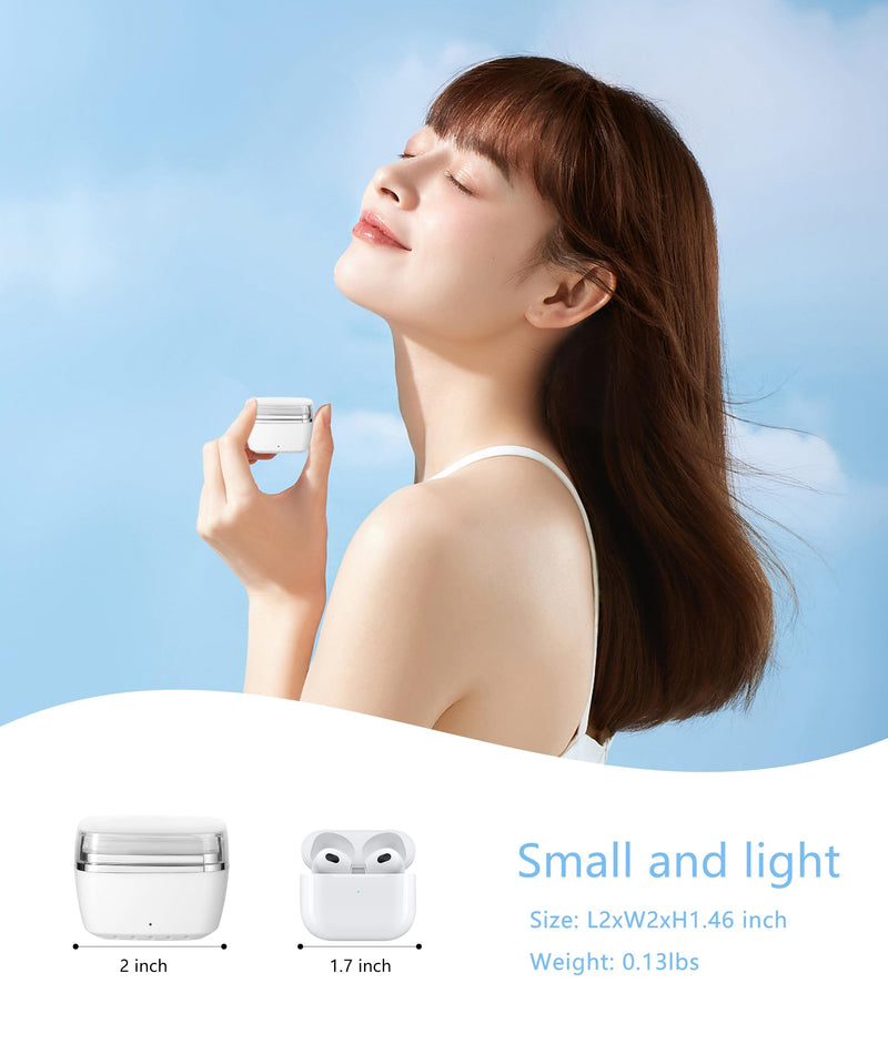 Nose Wax Kit - Portable Wax Warmer for Hair Removal with 100g Bens, 10 Applicators, 30 Nose Hair Sticks 1 Silicone Pots, Melt Warmer Waxing Kit for Women and Men - White