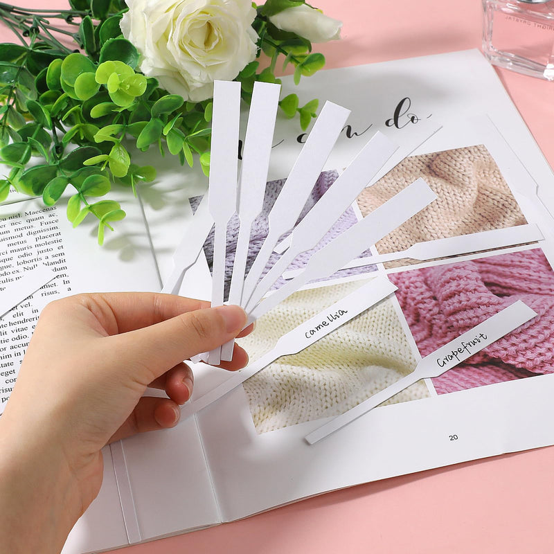 [Australia] - 200 PCS Perfume Test Strips Paper Disposable White Perfume Paper Strips, Perfume Tester Strips Essential Oils Test Card Blotter Paper for Perfume Fragrances Scents Testing 200 Pcs 