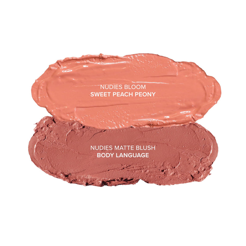 [Australia] - Nudestix Pretty Nude Skin Kit – 2-Piece Cream Blush Stick Set for Cheeks, Eyes & Lips | Includes Nudies Matte & Nudies Bloom | For All Skin Tones 
