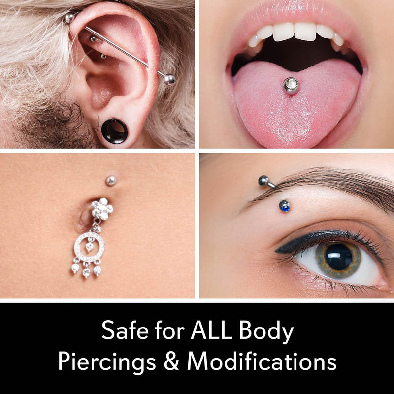 [Australia] - Sterile Saline Piercing Fine Mist Spray 7.5 Oz. All Natural, No Alcohol, Vegan Friendly, for Piercings and Tattoos - Made in USA 7.5 Ounce (Pack of 1) 