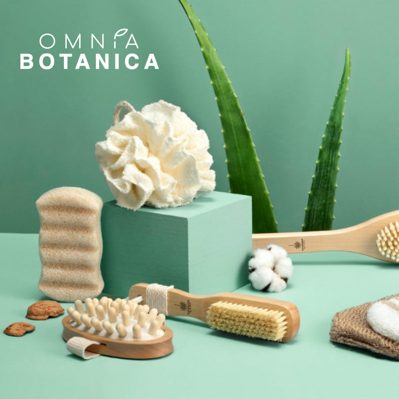 [Australia] - OMNIA BOTANICA - Jute peeling glove - Natural body peeling - Vegetable horsehair glove - Bath glove - Suitable for all skin types - Body massage - Spa - Intensive peeling 