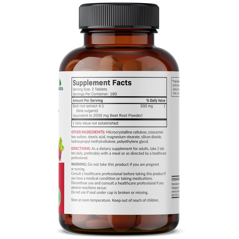 [Australia] - Futurebiotics Beet Root Extra Strength, Non-GMO, 360 Vegetarian Tablets 360 Count (Pack of 1) 