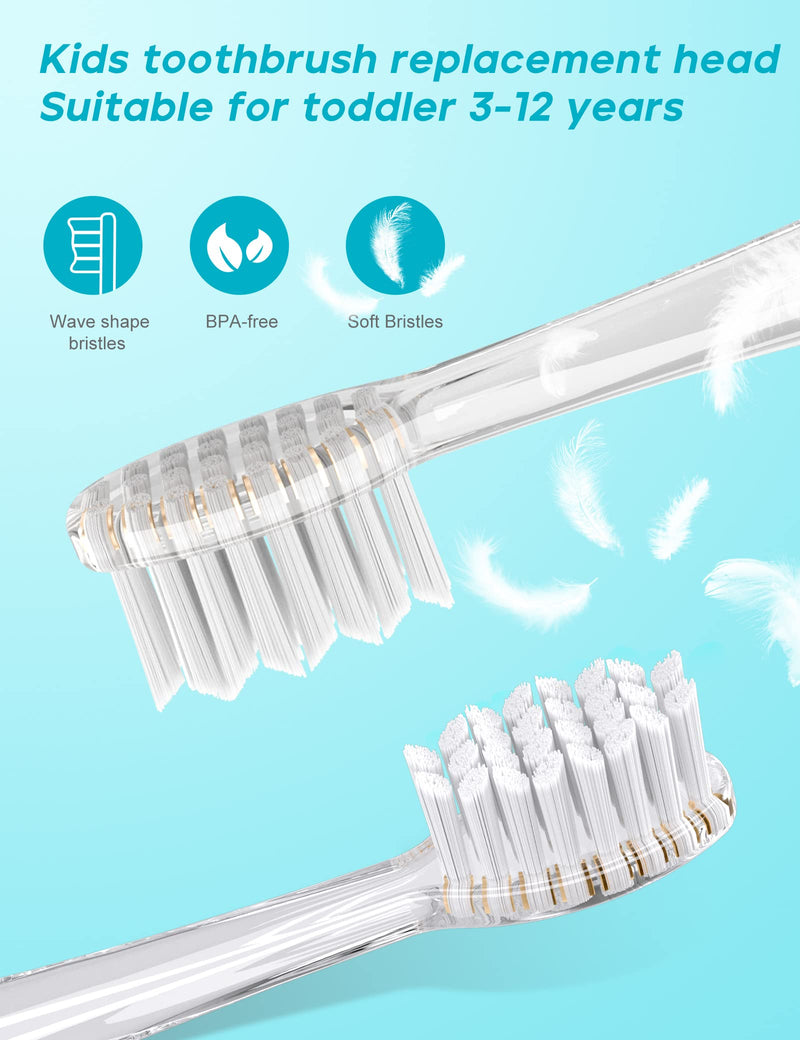 [Australia] - Seago Baby/Kids Electric Toothbrush Replacement Heads SG-923 for 977 - Pack of 4 