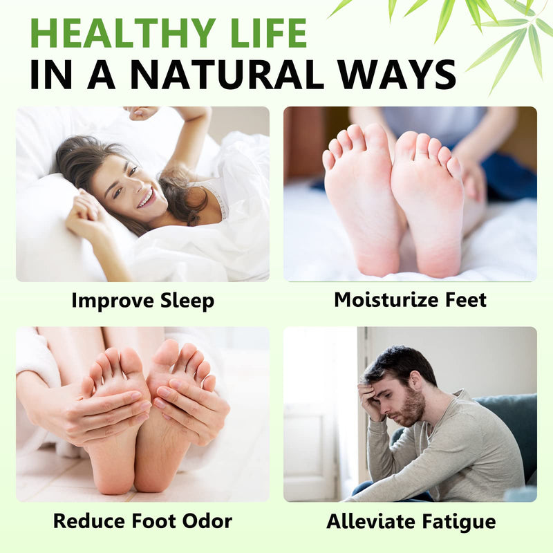 30PCS Deep Cleansing Foot Pads, Adhesive Sheets for Foot and Body Care Better, Natural Ginger Powder Bamboo Vinegar Foot Patches 30PCS