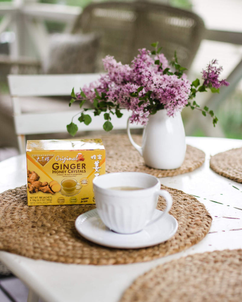 [Australia] - Prince of Peace Instant Ginger Honey Crystals, 2 Packs of 10 Sachets – Instant Hot or Cold Beverage – Easy to Brew Ginger and Honey Crystals 2 Pack 