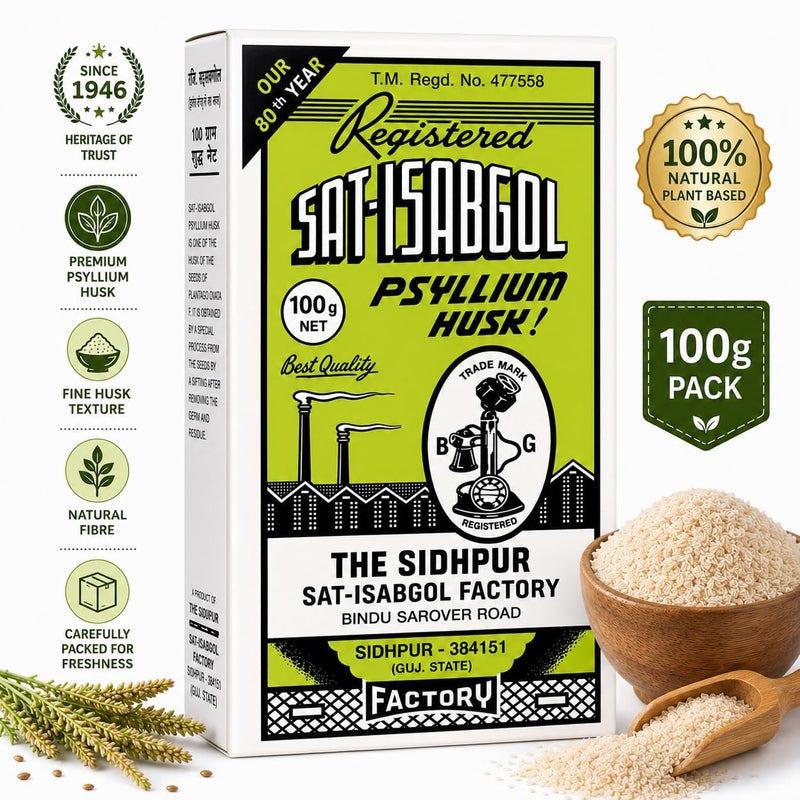 Sat-Isabgol (Psyllium Husk) 100g (Pack of 3) 100 g (Pack of 3)