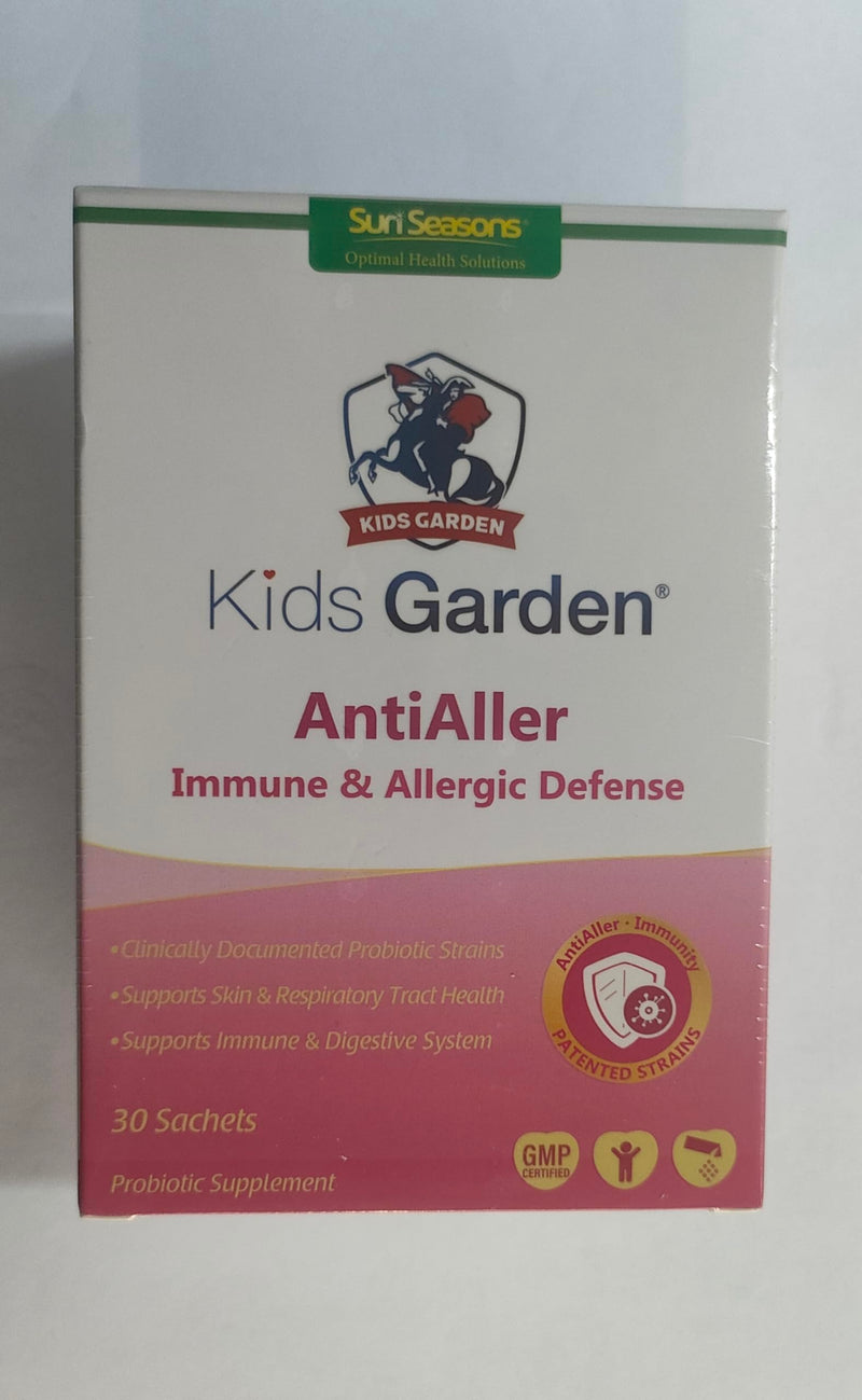 Kids Garden Probiotic Supplement for Kids 1+ | 7 Strains with Postbiotics, Prebiotics & L-Glutamine | 30 Sachets for Daily Nutritional Support