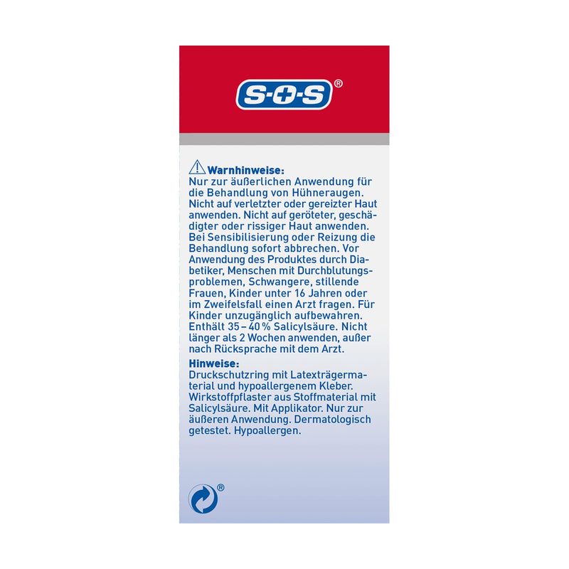 [Australia] - SOS Corn Ex Set, corn plasters for immediate pressure relief, corn remover with salicylic acid, quick pain relief and protection against friction, 1 x 54 pieces pack of 1 