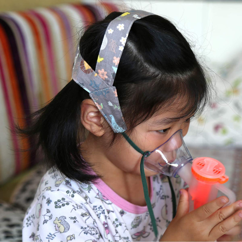 [Australia] - No-Slip Nebulizer Head Strap for Cool Mist Inhaler Secure Comfortable Adjustable Mask Strap Mask Holder for Children Kids 