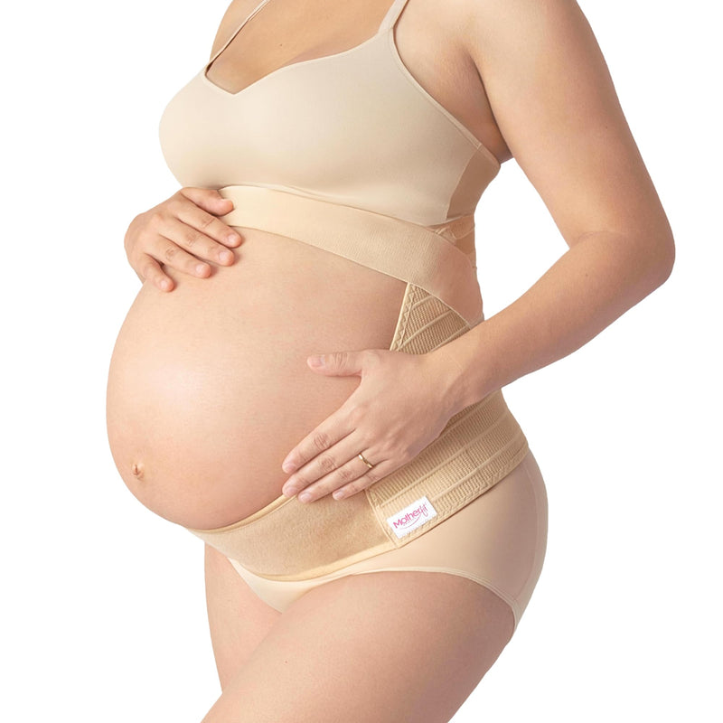 Pregnancy Girdle - Belly Bands for Pregnant Women Breathable Pregnancy Belly Support Band Adjustable Maternity Belt Nude Medium