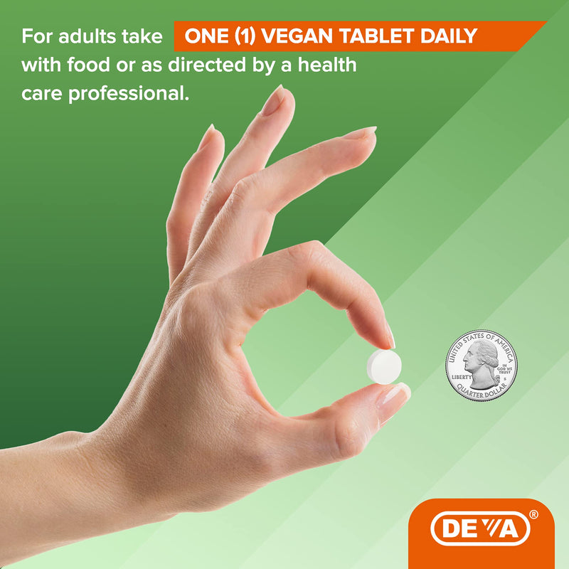 DEVA Nutrition Vegan Hyaluronic Acid 100 MG - Non-GMO and Hemolytic-Free - 90 Tablets, 1-Pack 90 Count (Pack of 1)