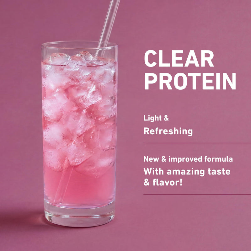 Isopure Clear Whey Isolate Protein Powder, Lactose Free, Gluten Free, Naturally Flavored, Mixed Berry, 20g Protein Per Serving, 14.1 Oz, 16 Servings (Packaging May Vary) Clear Protein Powder 16 Servings (Pack of 1)