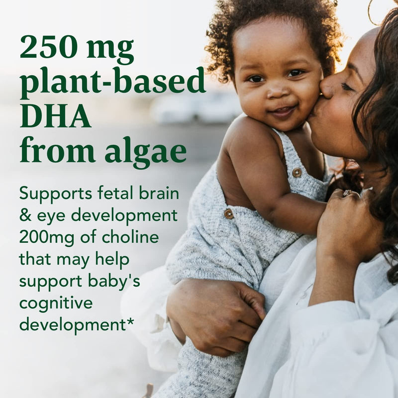 [Australia] - MegaFood Baby & Me 2 Prenatal DHA & Choline - Vitamins for Women - Plant-Based Liquid DHA and Choline for Baby's Brain and Eye Development During Pregnancy - Vegan - 60 Capsules (30 Servings) 60 Count (Pack of 1) 
