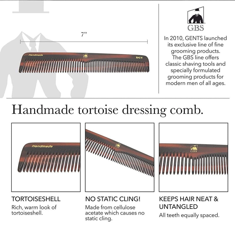 Handmade Hair Comb Set - 4 Piece Professional Grooming Kit for Men & Women (Dressing, Folding, Pocket & Mustache Combs)