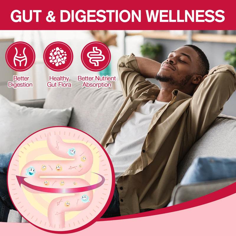[Australia] - 9-in-1 Probiotic Fiber Gummies for Adults & Teens 16G Fiber per Serving, Psyllium Fiber Supplement with 5 Billion CFU Bacillus Coagulans, Inulin, ACV for Digestive & Gut Wellness - 60 Gummies Apple 60 Count (Pack of 1) 