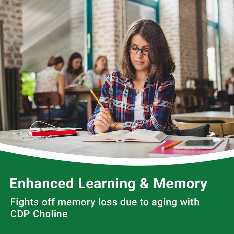 [Australia] - CDP Choline Powder, 50g, CDP Choline Supplements That Support Attention, Focus, and Energy, Citicoline Powder for Cognitive Function, Increases Motivation and Productivity, 200 Servings 200 Servings (Pack of 1) 