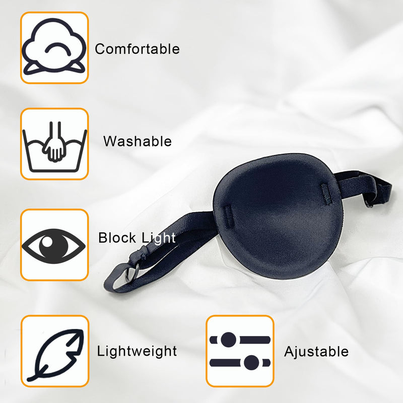 [Australia] - 6PCS Eye Patch, Super Soft Eye Patches, Adjustable Medical Eye Patch for Adults and Kids, Amblyopia Lazy Eye Patches for Left or Right Eyes, 6 Colors 1 Count (Pack of 6) 