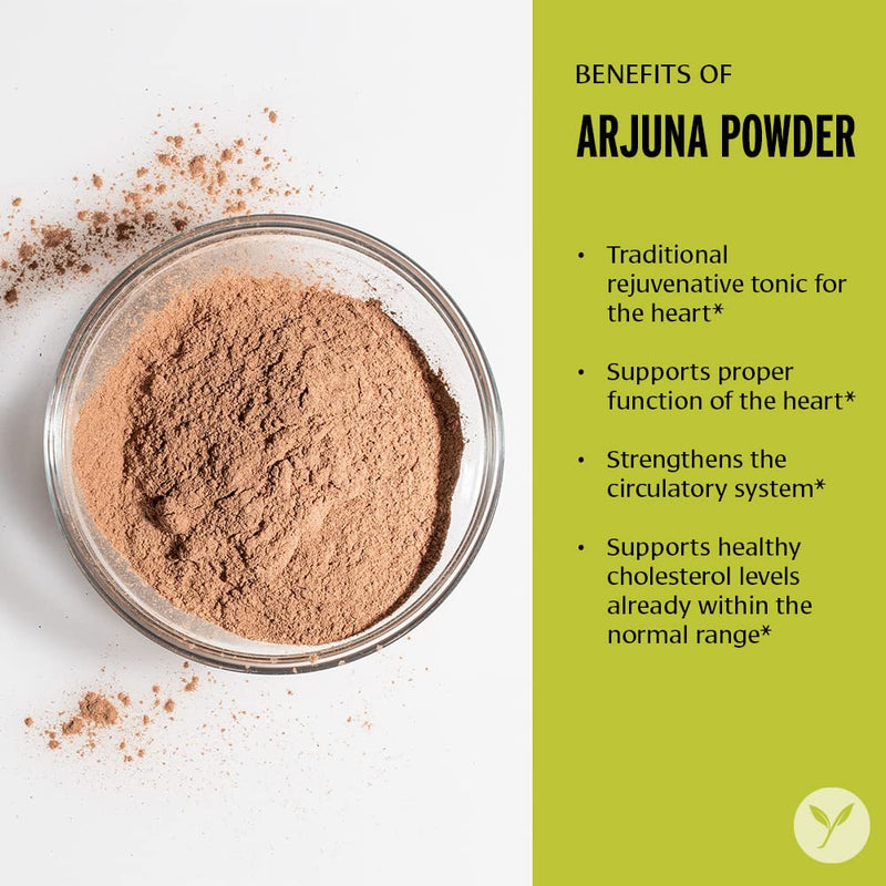 [Australia] - Banyan Botanicals Organic Arjuna Powder ­­– Arjuna Bark Powder (Terminalia Arjuna) –Traditional Herbal Heart Supplement for Proper Heart Function* – 1/2 lb. – Non-GMO, Sustainably Sourced, Vegan* 7.95 Ounce (Pack of 1) 