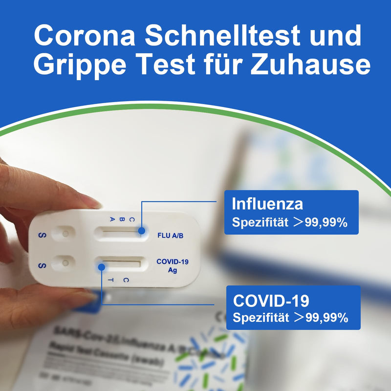 [Australia] - REALY Corona rapid test and flu test for home Covid 19 & Influenza A/B Combo Rapid Test Cassette, self-test for home (8 pieces) 8 pieces 