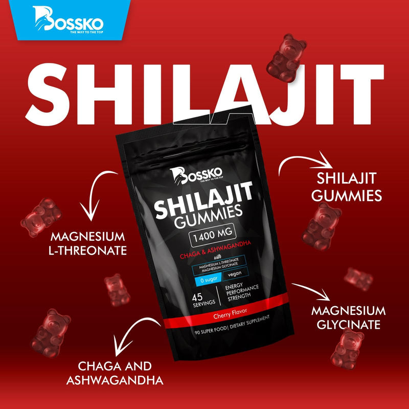 [Australia] - 1400 mg Shilajit Gummies Organic with Magnesium Glycinate L-Threonate B12,with Lab Test | 85+ Trace Minerals Fulvic Acid,45 serving Pure Himalayan Shilajit for Men & Women | Sugar-Free, 90 count 