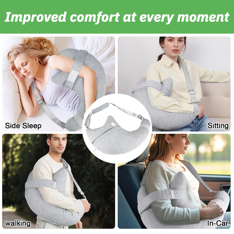 [Australia] - Rotator Cuff Pillow, Post Shoulder Surgery Pillow for Sleeping or Sitting, Shoulder Pain Pillows for Arm Surgery Recovery, Side Sleeper Pillows for Arm Pain and Relie 